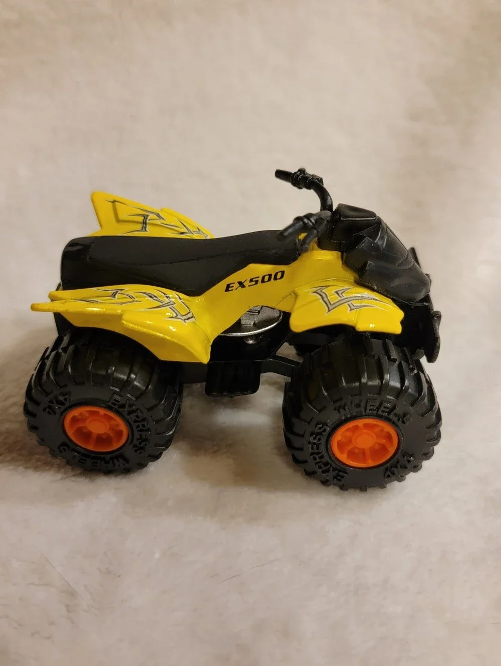 Greenbrier International Yellow EX500 ATV 4X4 Express Wheels Diecast Quad VHTF